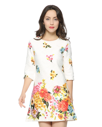 Bright Floral Dress